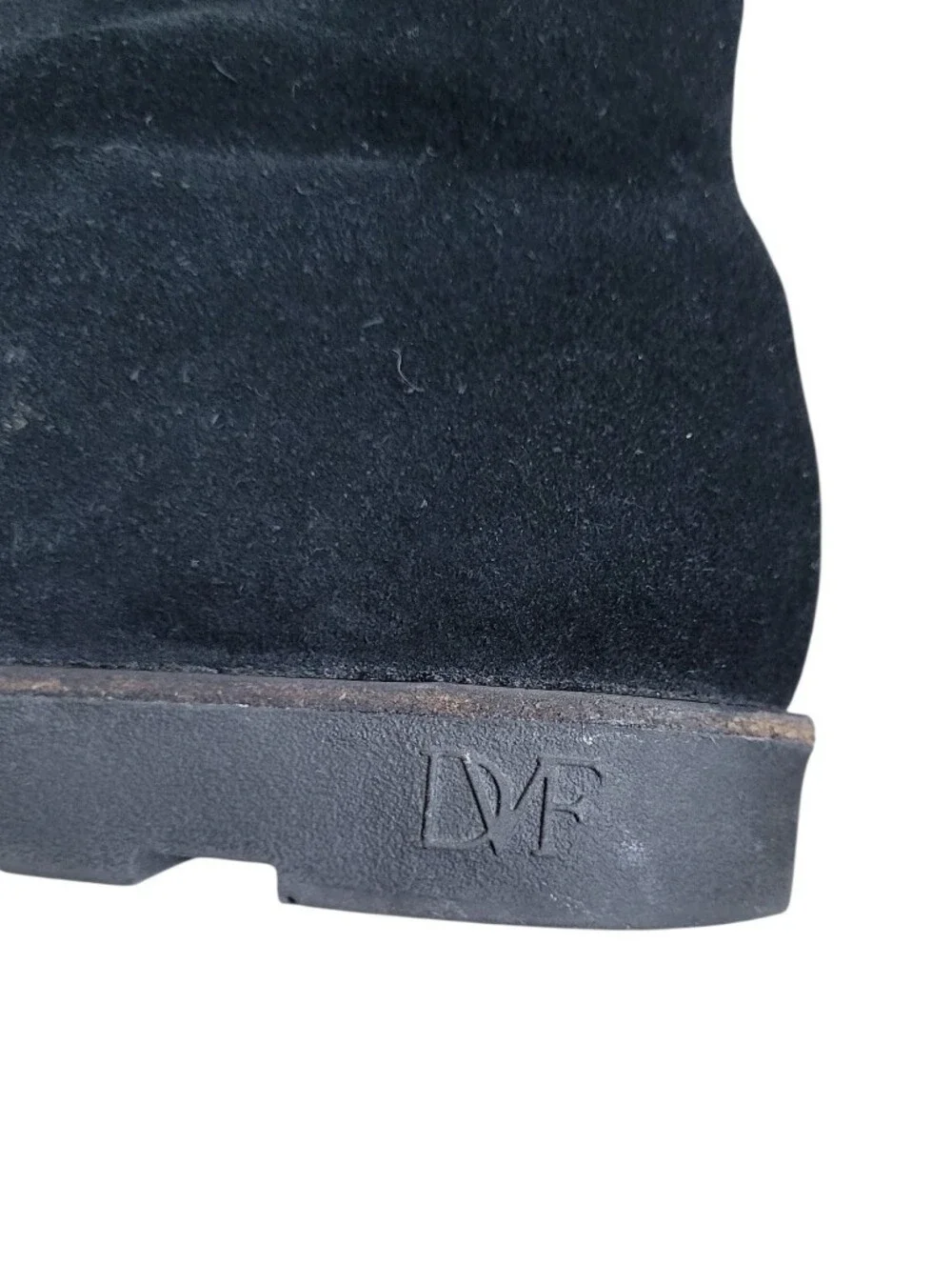 Diane‎ Von Furstenburg DVF Over The Knee Suede Boots Black